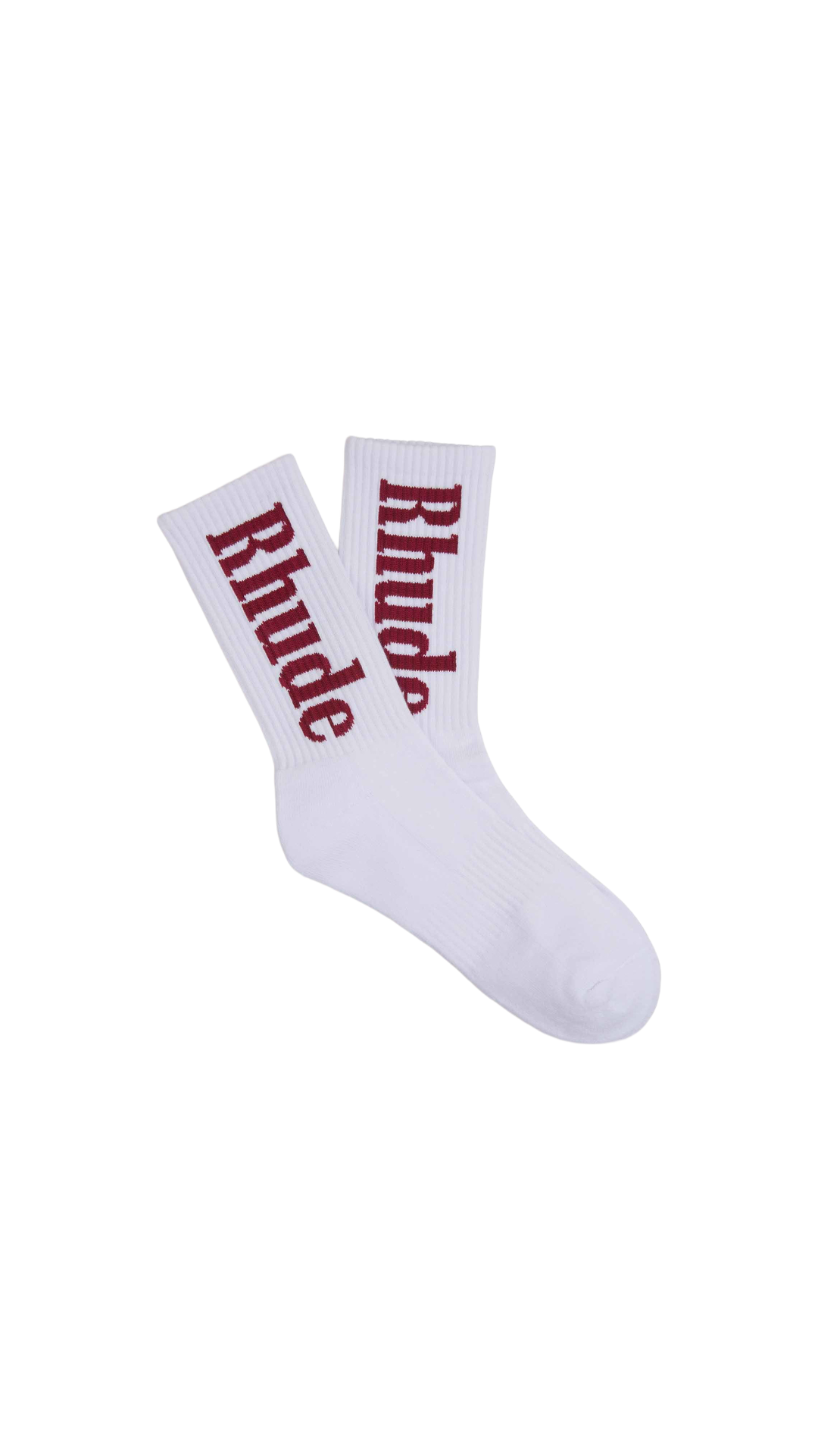 Red logo socks