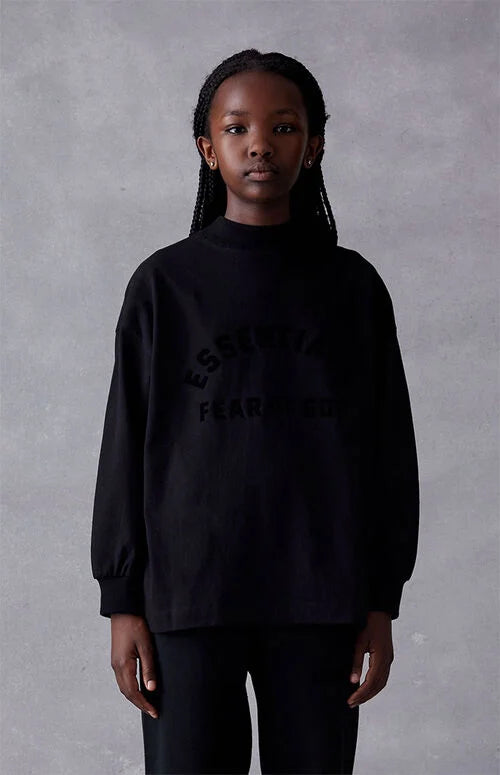 Core Kids Ls Tee - Jet Black