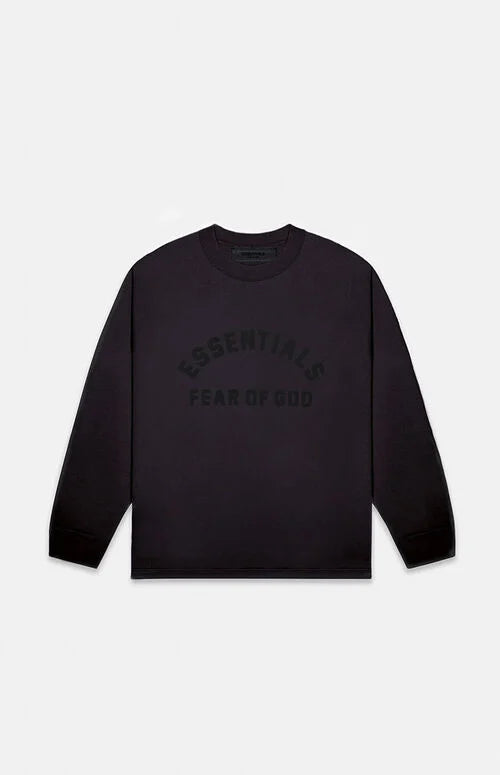 Core Kids Ls Tee - Jet Black