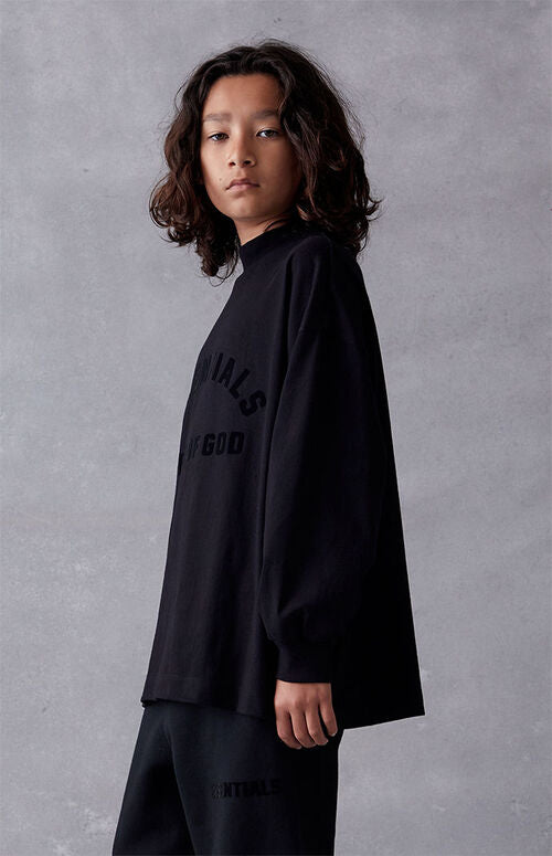 Core Kids Ls Tee - Jet Black