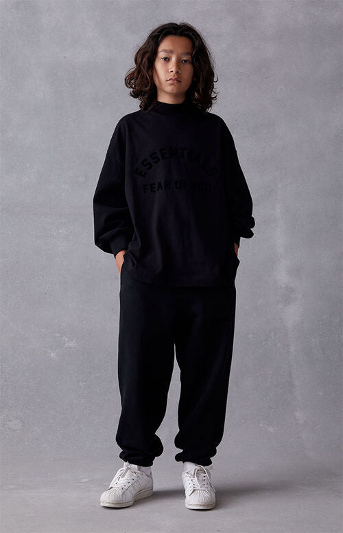 Core Kids Ls Tee - Jet Black