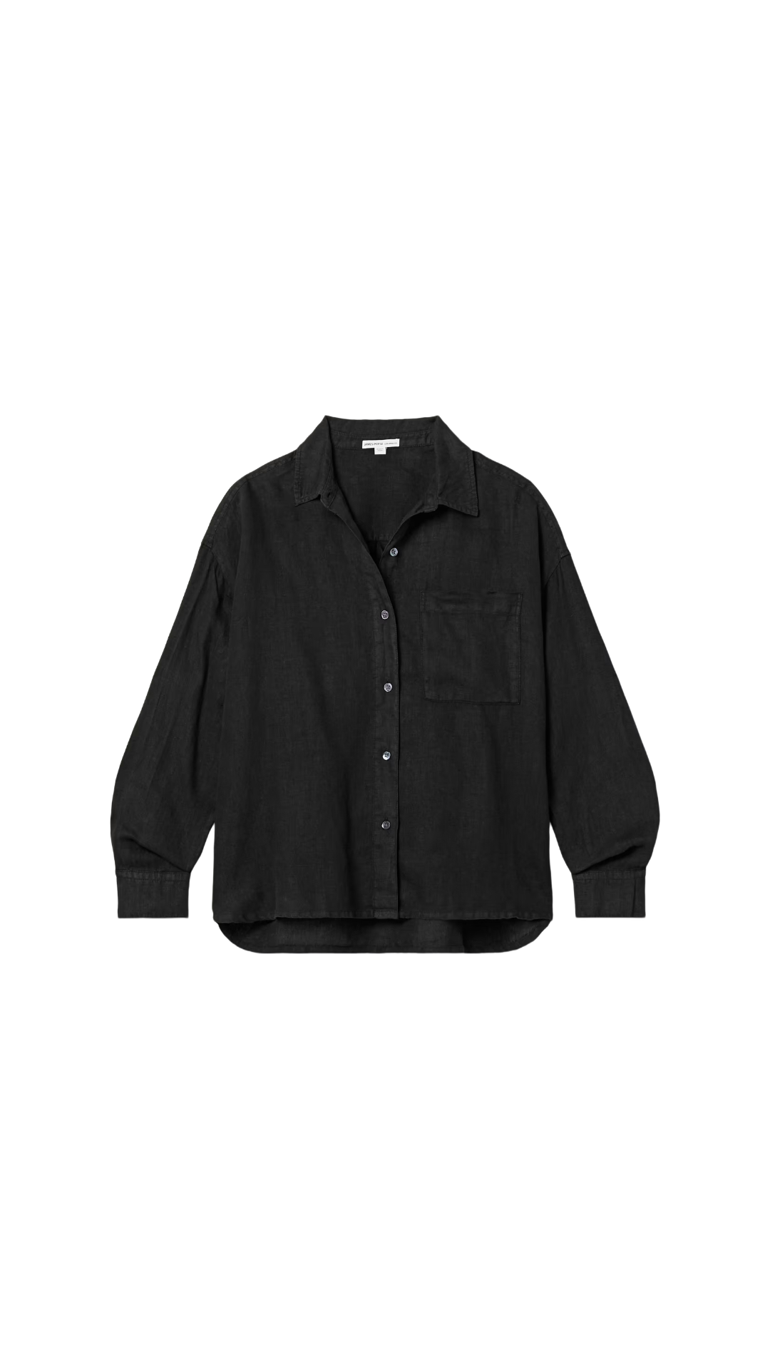 Linen oversized shirt - black