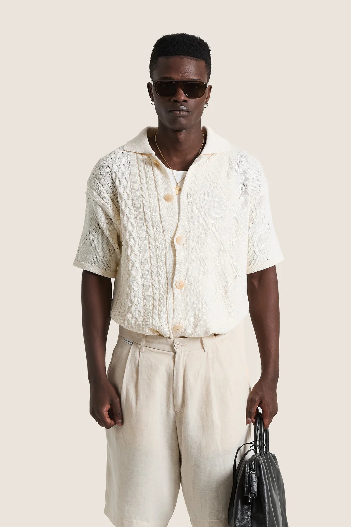 Sweater shirt braided