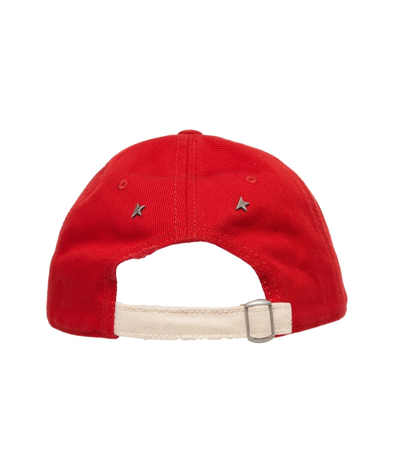 Red logo embroidered