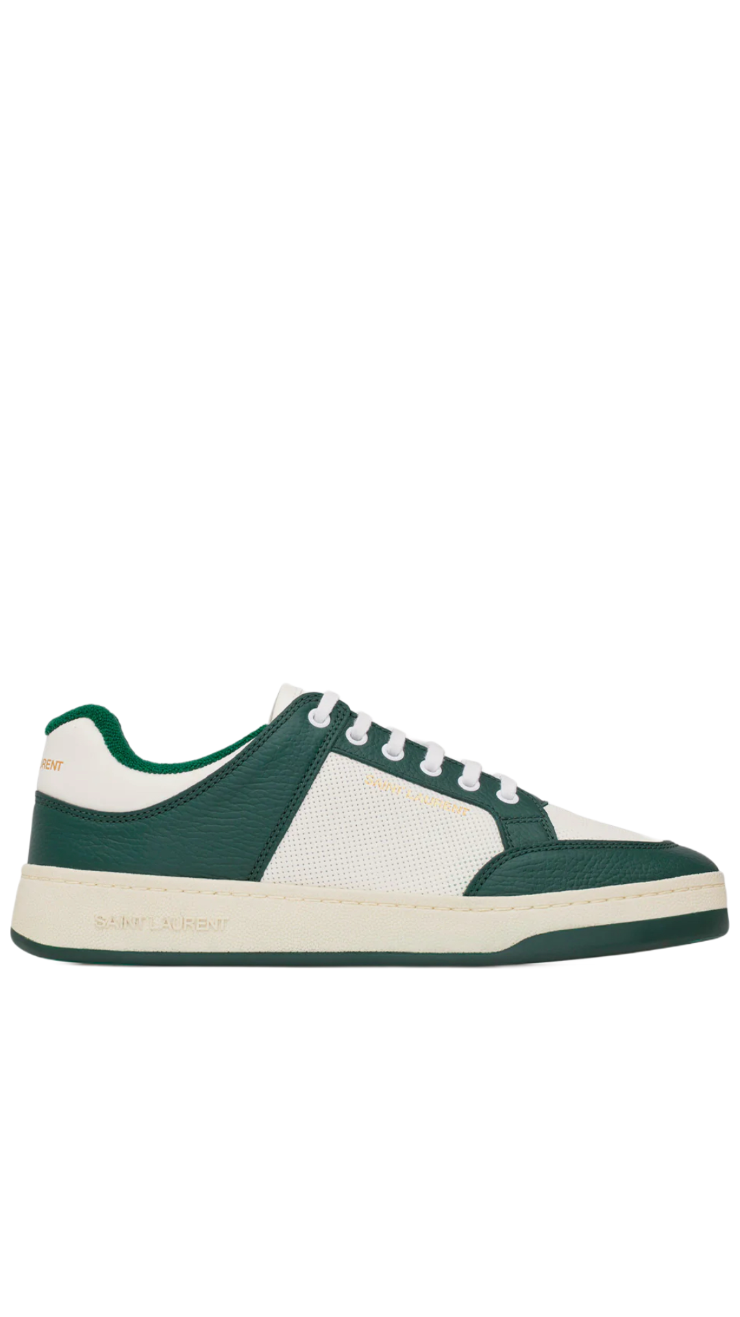 Sl/61 Green Leather And Suede Sneakers