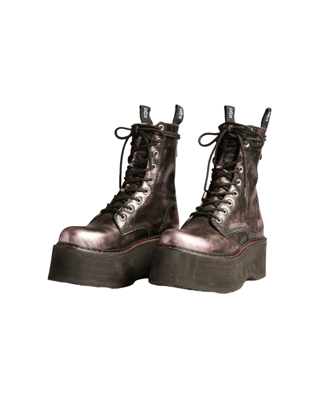 Double Stack Boot - Pink Shine