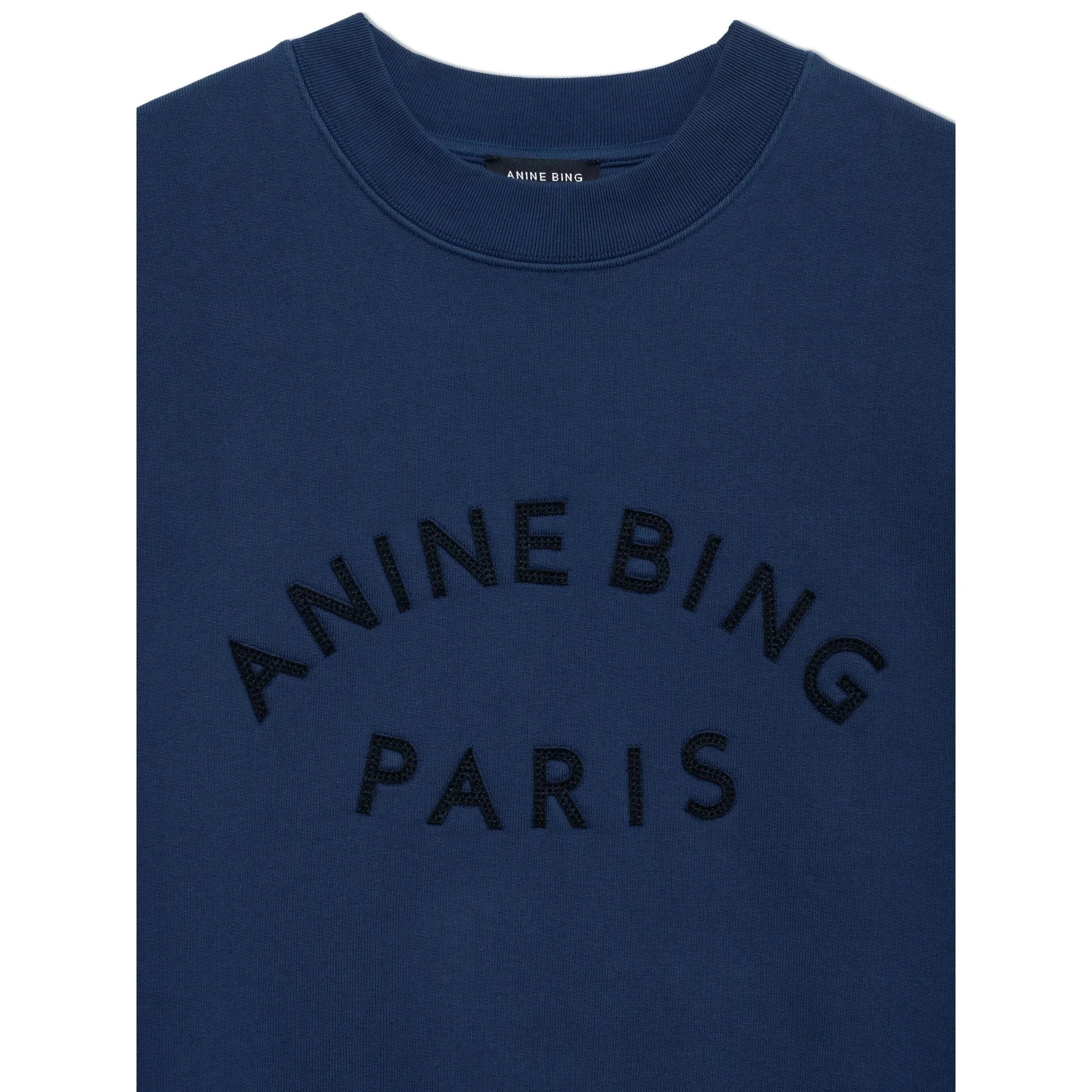 Jaci sweatshirt Paris - washed navy