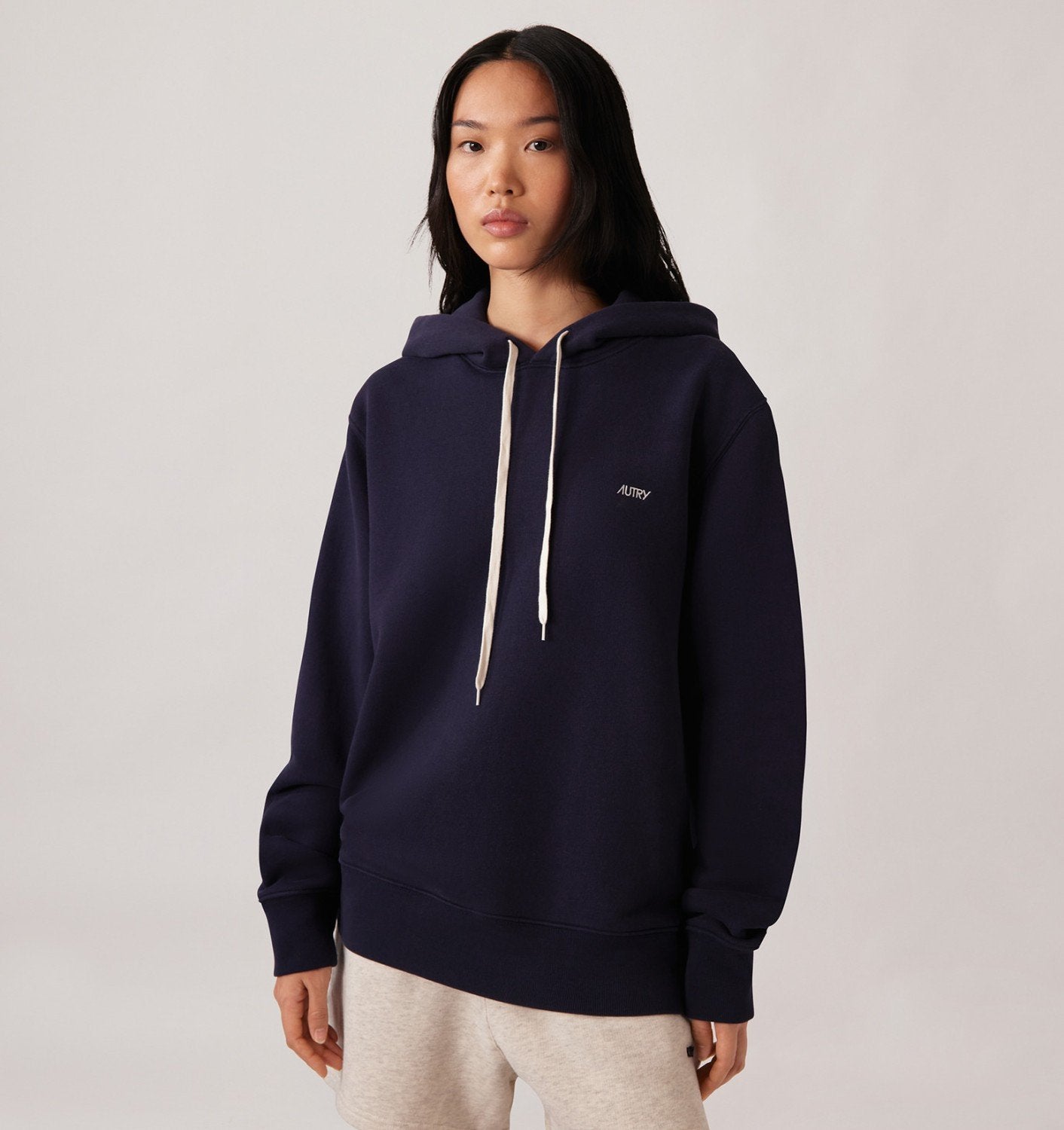 Embroidered Autry Logo Hoodie Woman