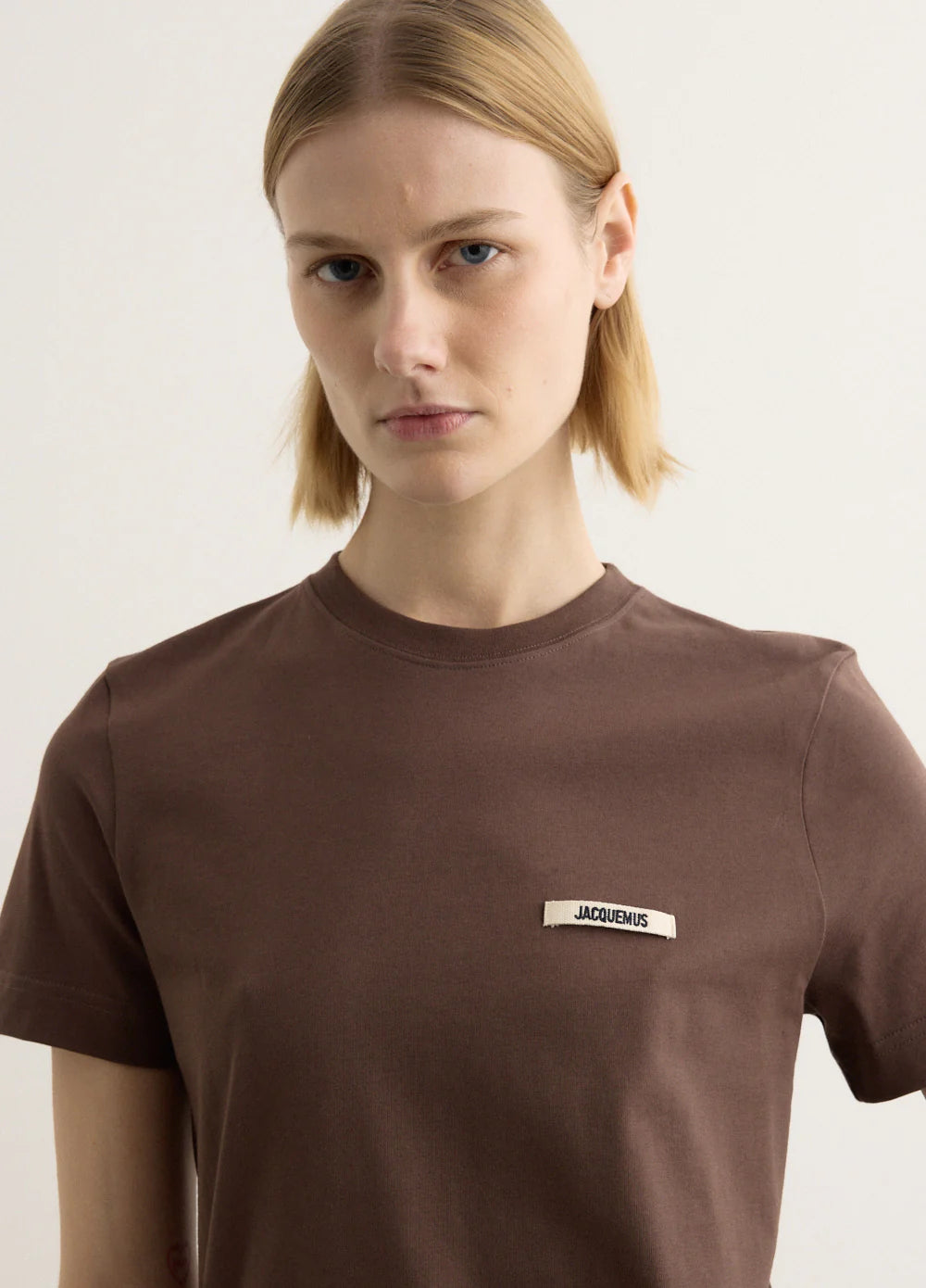 Le t shirt gros grain woman- brown