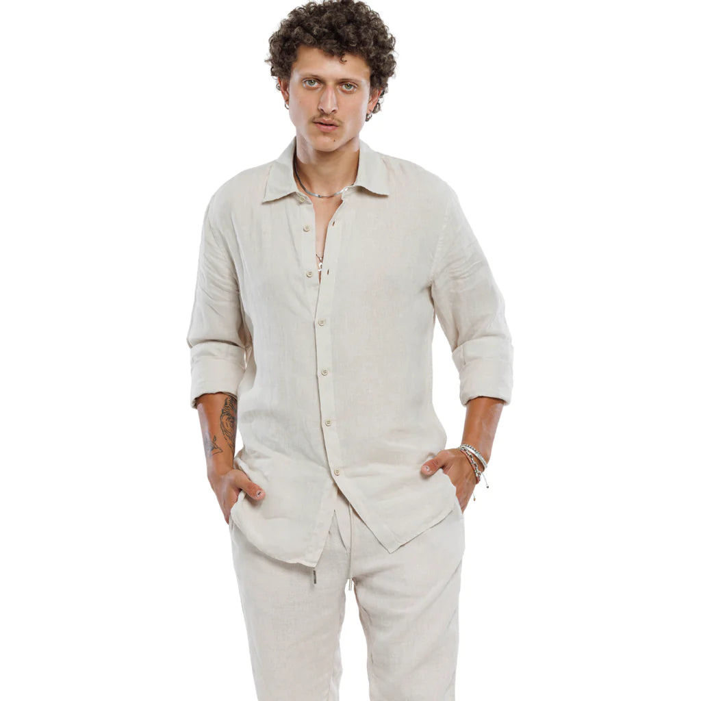 Off White Como L/S Linen Shirt
