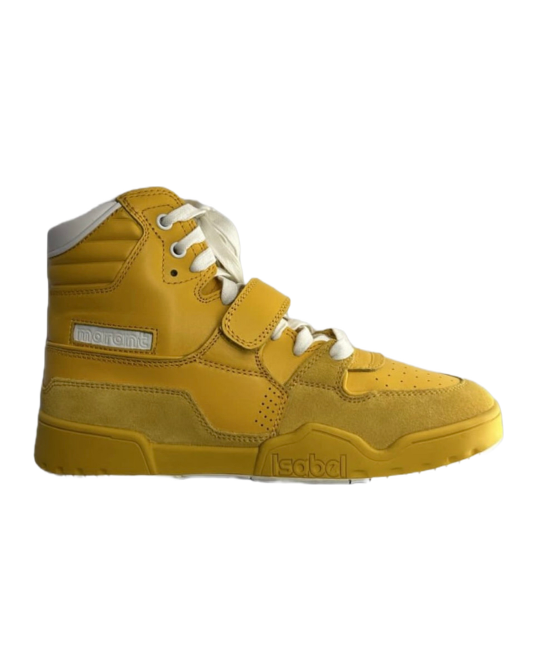 Alsee Leather Touch-Strap Sneakers - Yellow