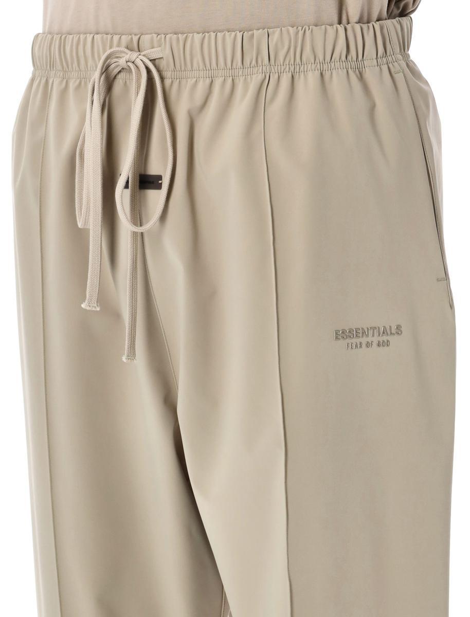 Sporty nylon track pant- timber