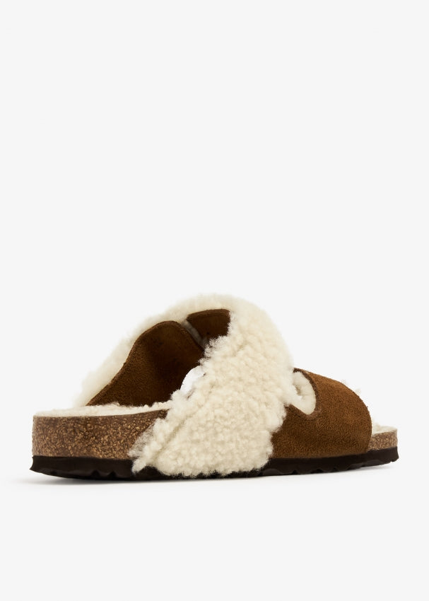 Arizona mink split sandals
