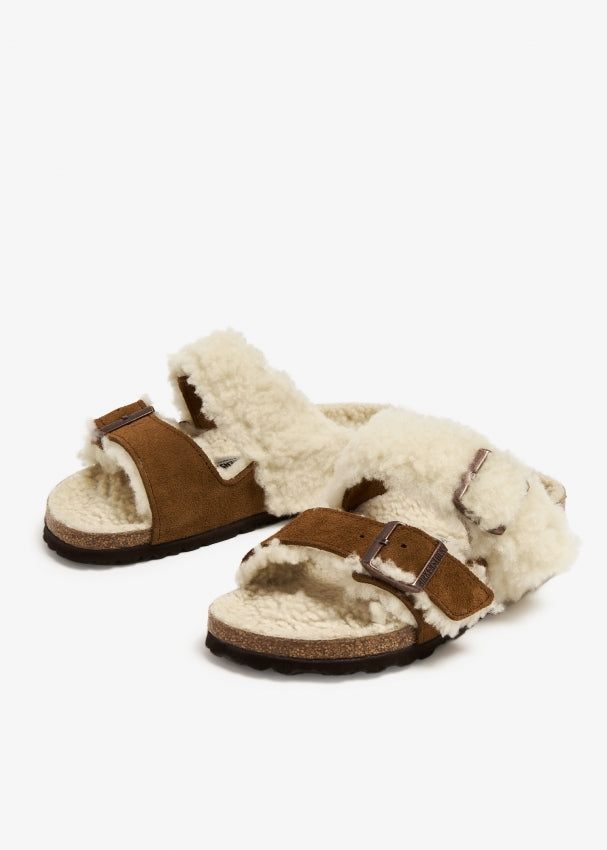 Arizona mink split sandals