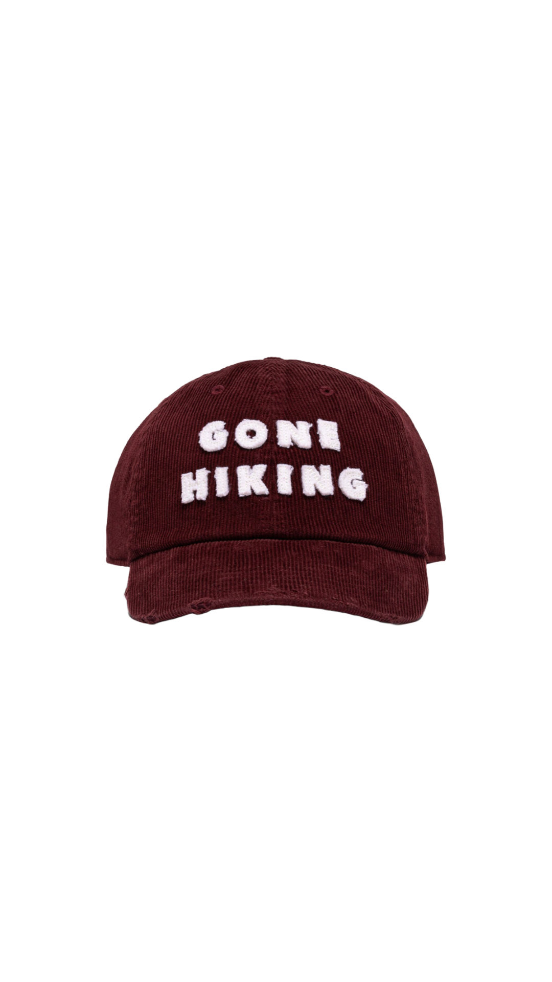 “Gone hiking” baseball cap