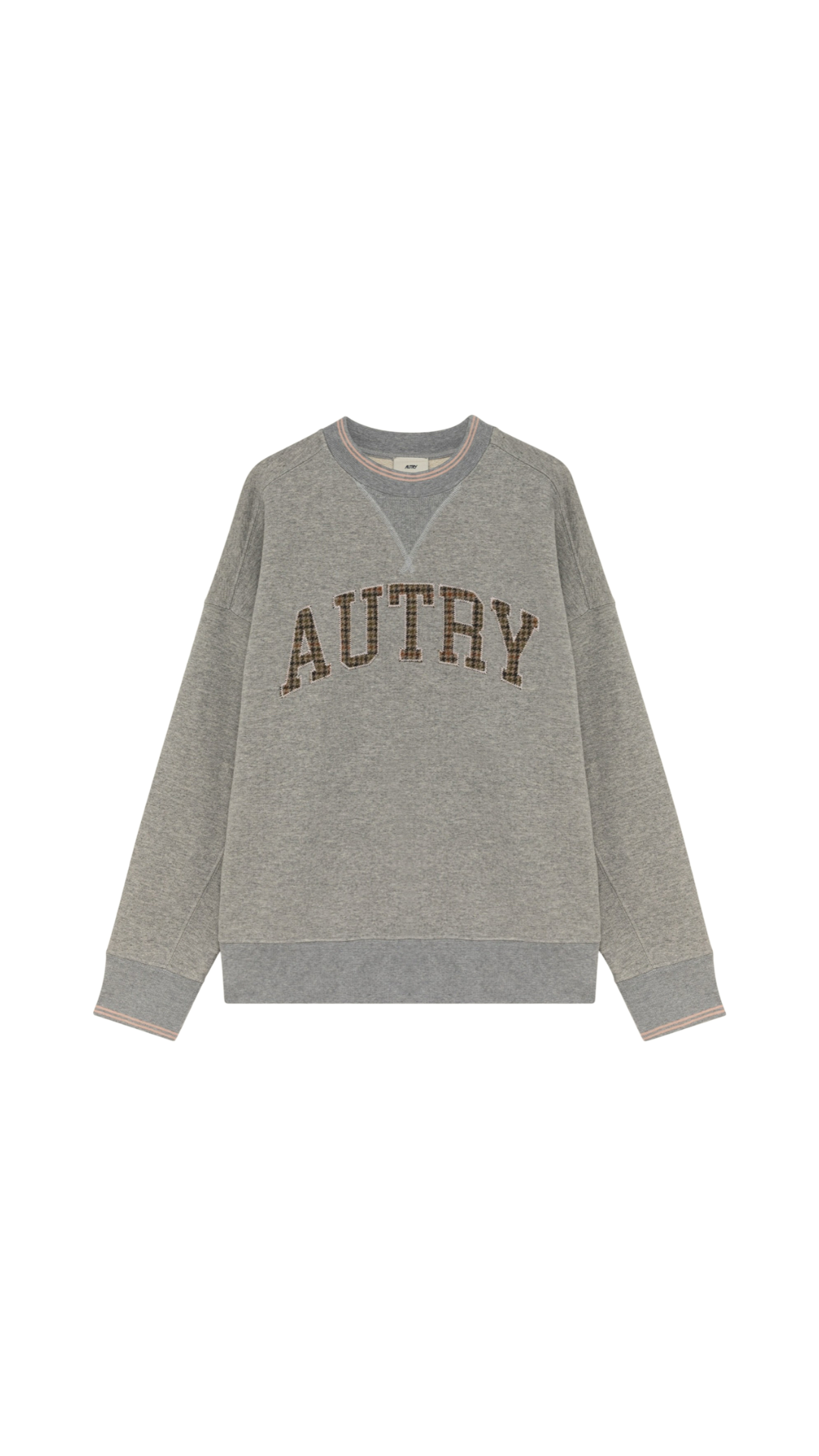 College check sweatshirt