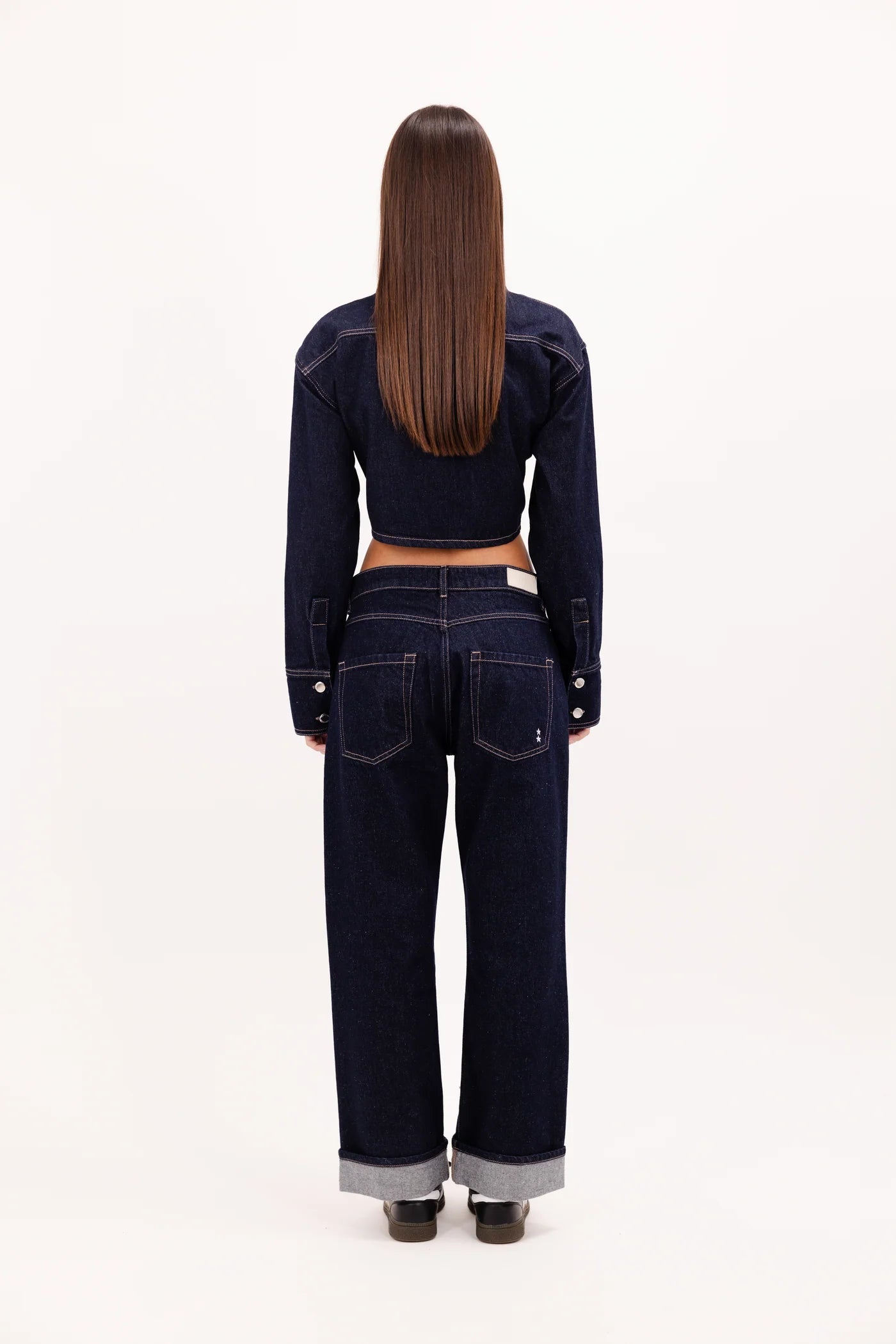 Amber shirt indigo raw