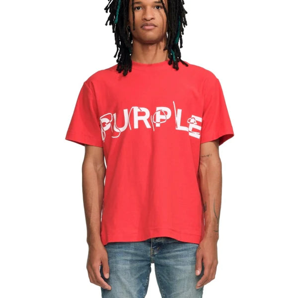 Red Textured Jersey Tee