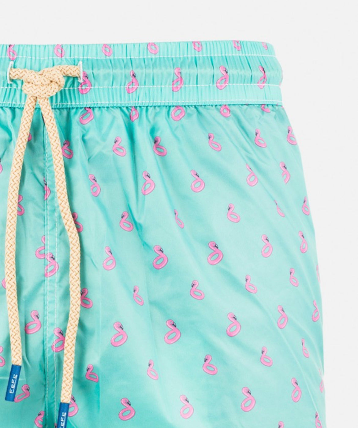 Turquoise Flamingo Swim Short