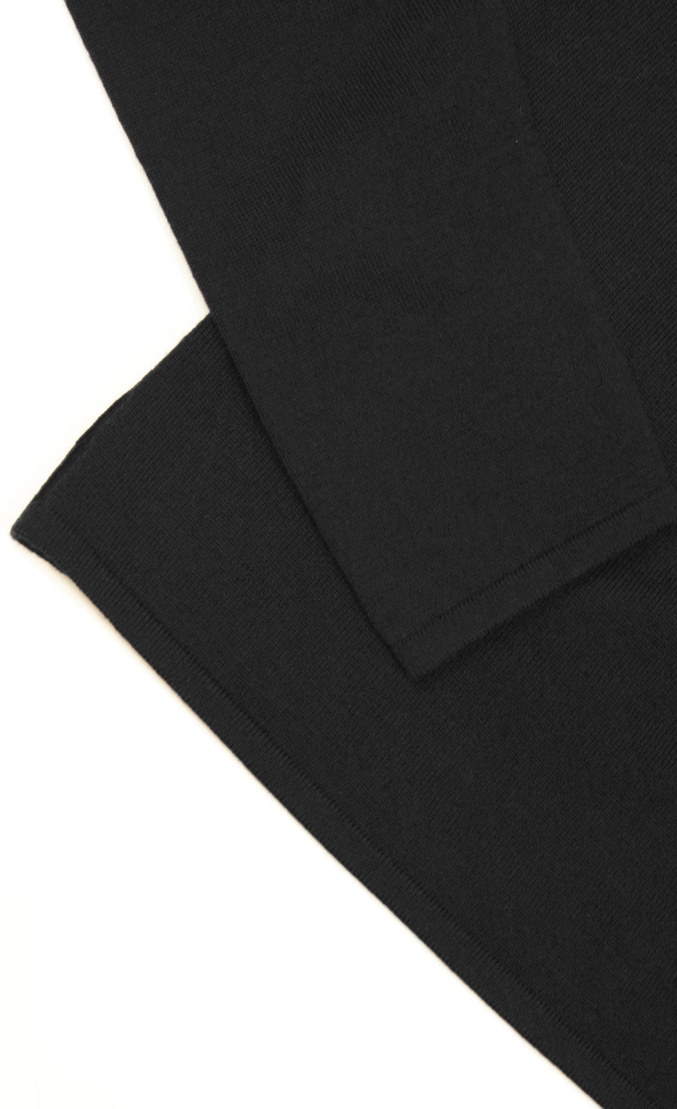 Black Lutz Merino Strickpullover