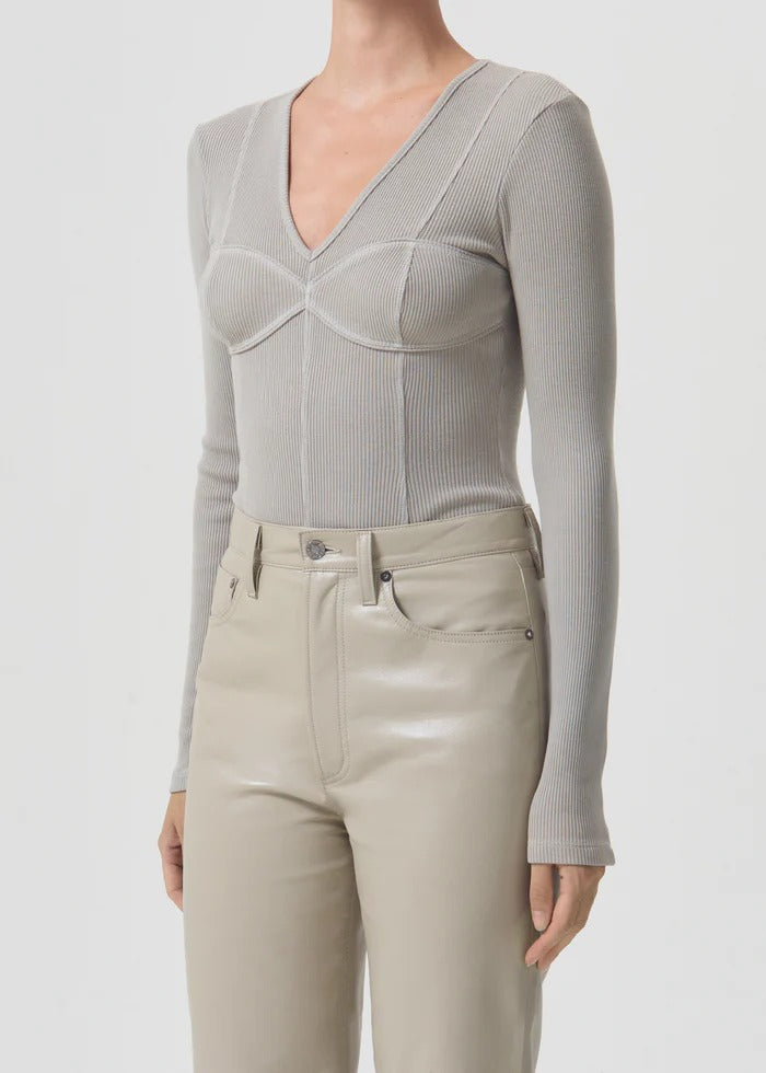 Devlin Bodysuit - Rice Paper