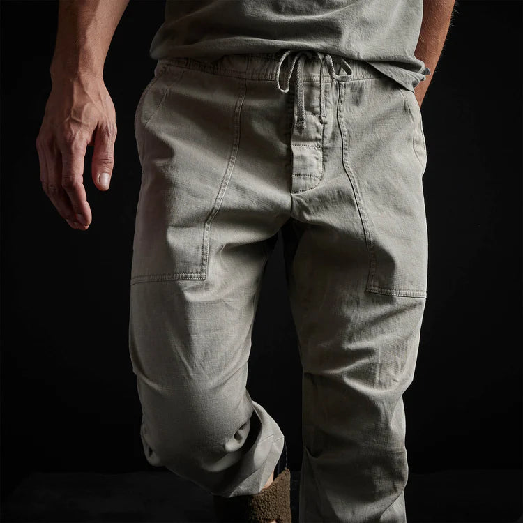 Arsenic Pigment Army Cotton Slub Utility Pant
