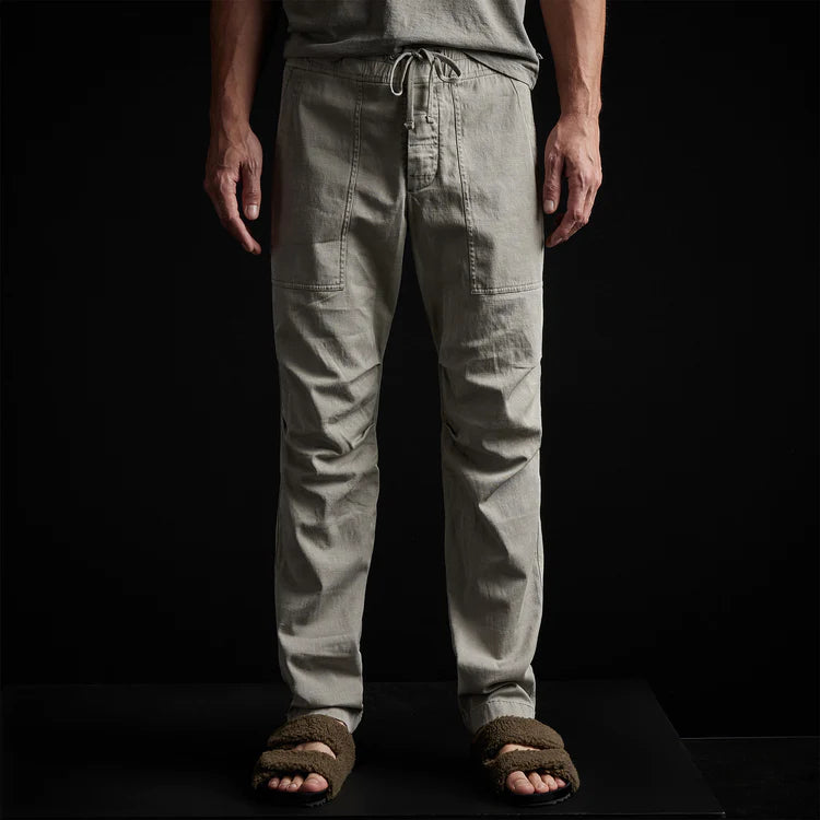 Arsenic Pigment Army Cotton Slub Utility Pant