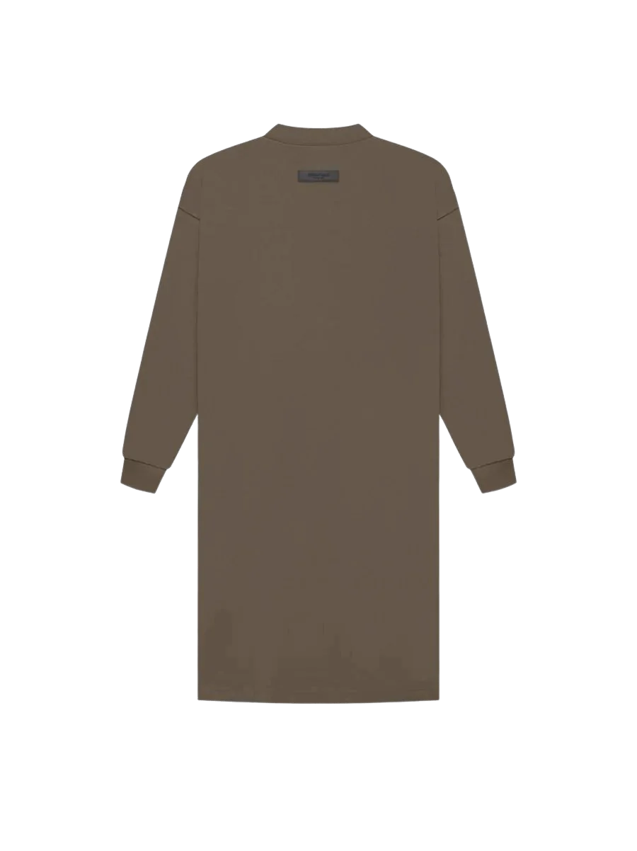 Ls Tee Dress Wood