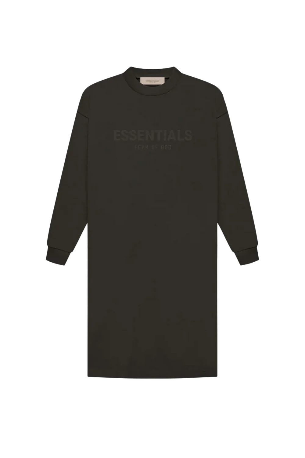 Ls Tee Dress Off Black