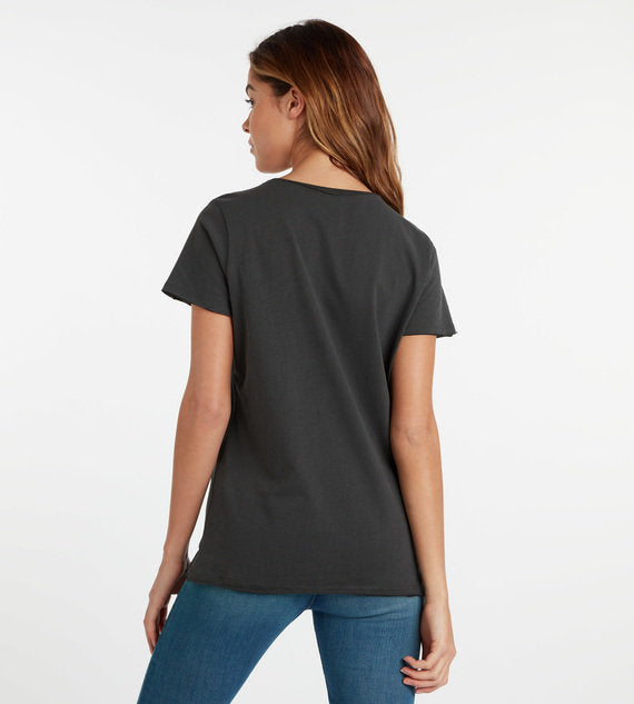 Charcoal Metallica Logo Long Tee