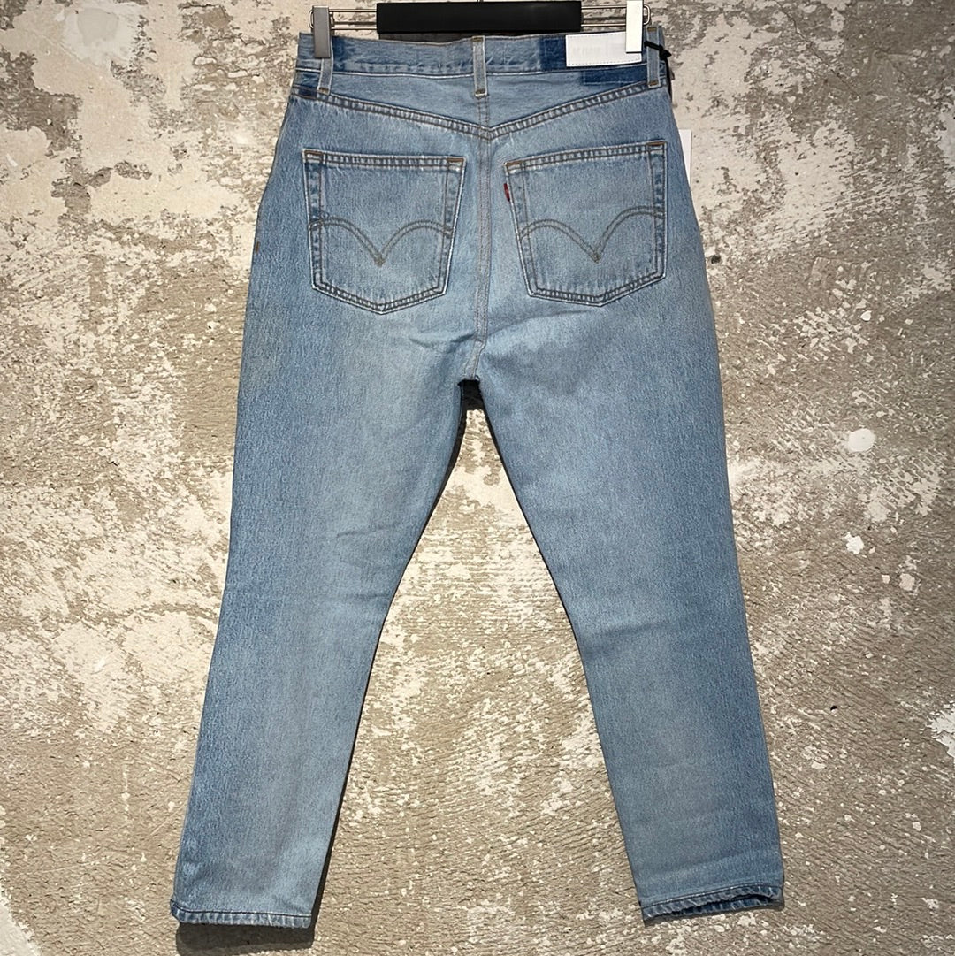 Indigo High Rise Ankle Cro Jeans