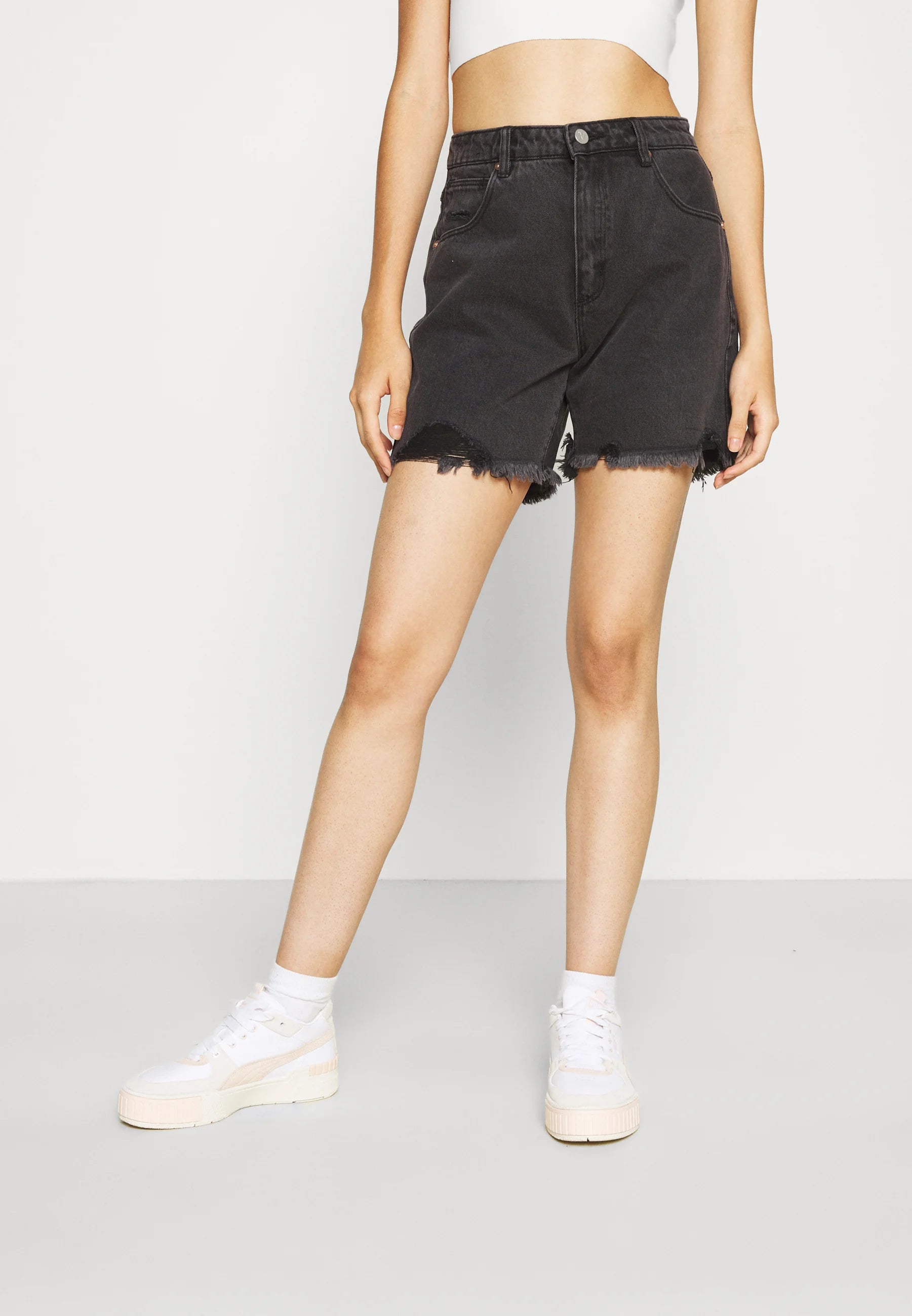 Claudia Black Rose Cut Off Short
