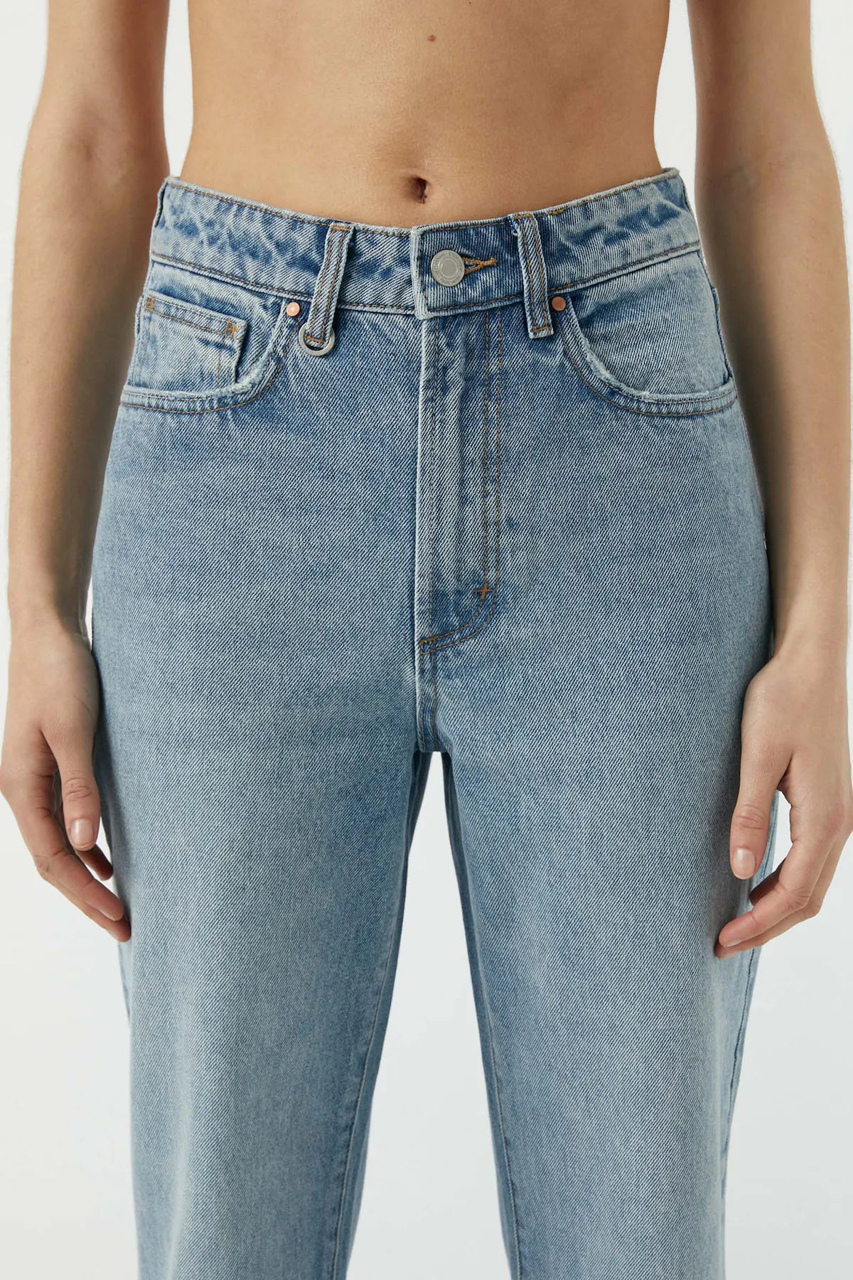 Edie Straight Jeans Teardrop Blue