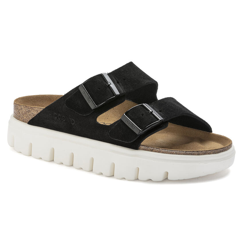 Papillio Arizona Chunky Suede Sandals - Black
