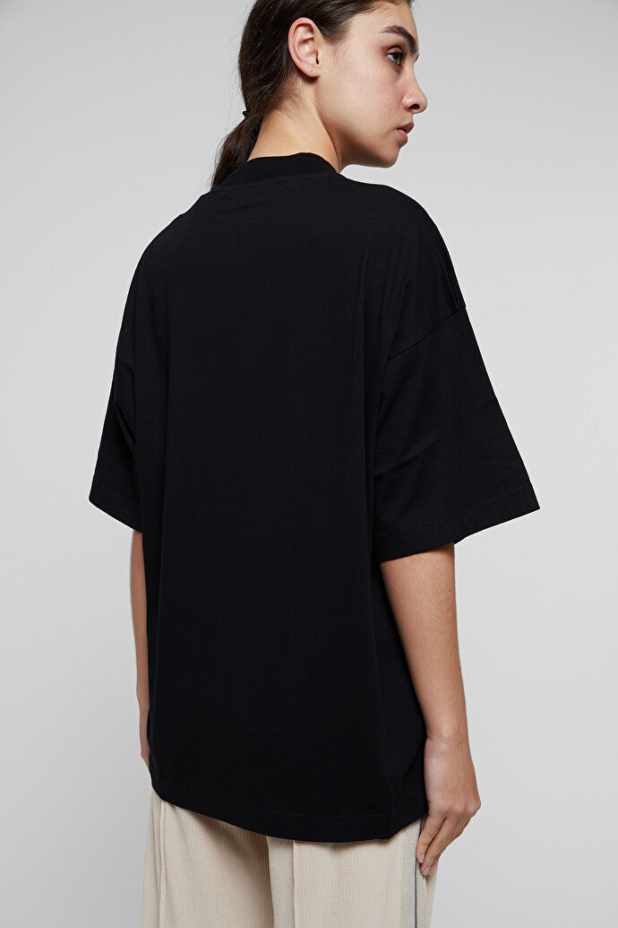 Sprayed Bear Loose Black Brown Tee