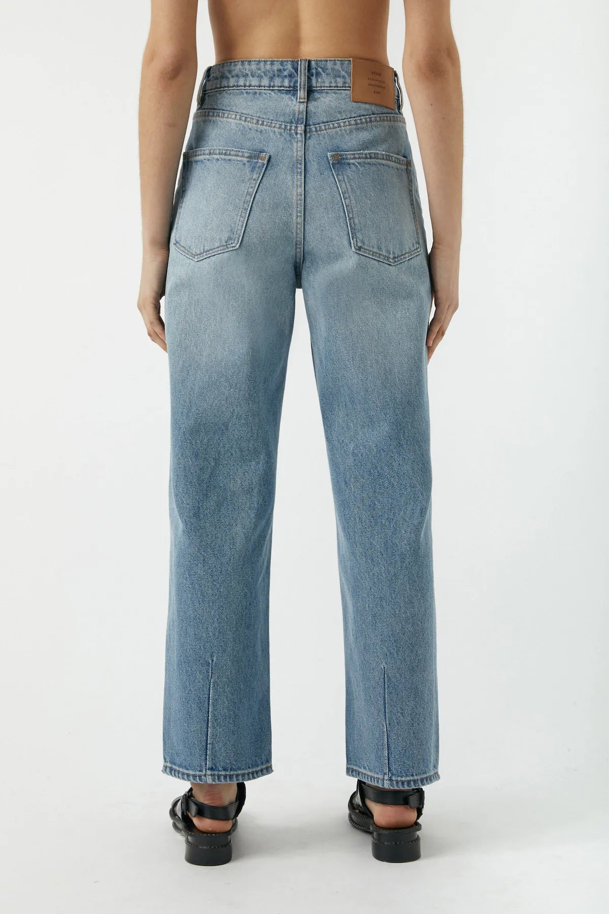 Edie Straight Jeans Teardrop Blue