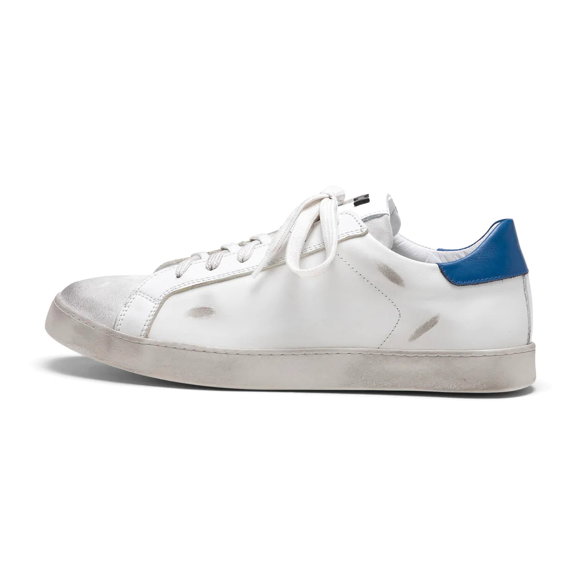 White And Blue 614 Sneakers