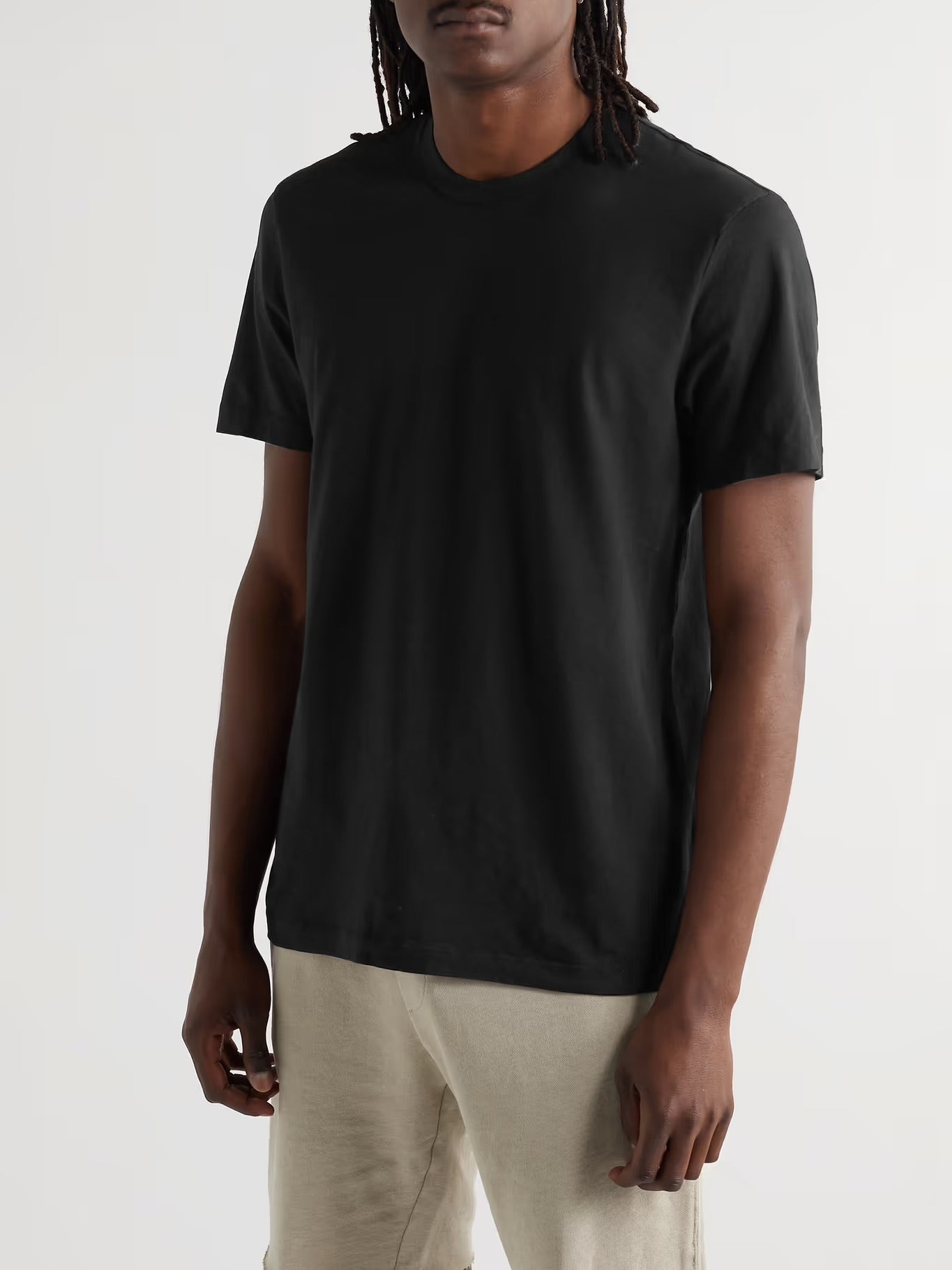 Cotton Jersey Black T-Shirt