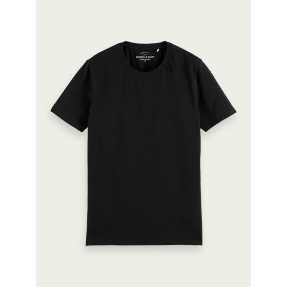 Black Organic Cotton Crewneck T-Shirt