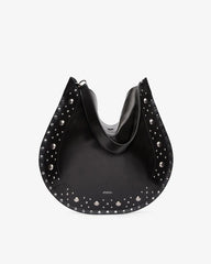 oskan hobo soft shoulder bag in studded leather