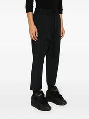 Loose leg cropped trousers