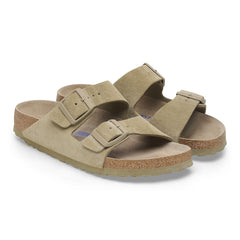 Arizona woman soft footbed suede leather - faded khaki