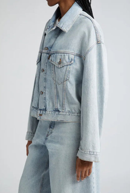 Spencer crop denim jacket