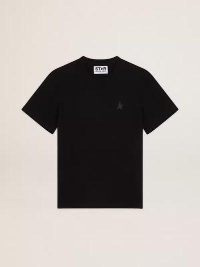 Black Star Collection T-shirt with tone-on-tone star on the front