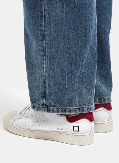 Base Calf White-Bordeaux