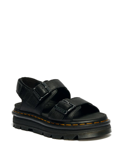 DR. MARTENS ZEBZAG SANDAL BLACK סנדלי ד"ר מרטינס לנשים