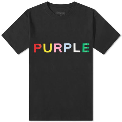 Clean Jersey Logo Print Tee - Black