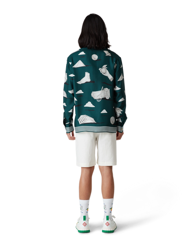 Men’s court white & green sneaker