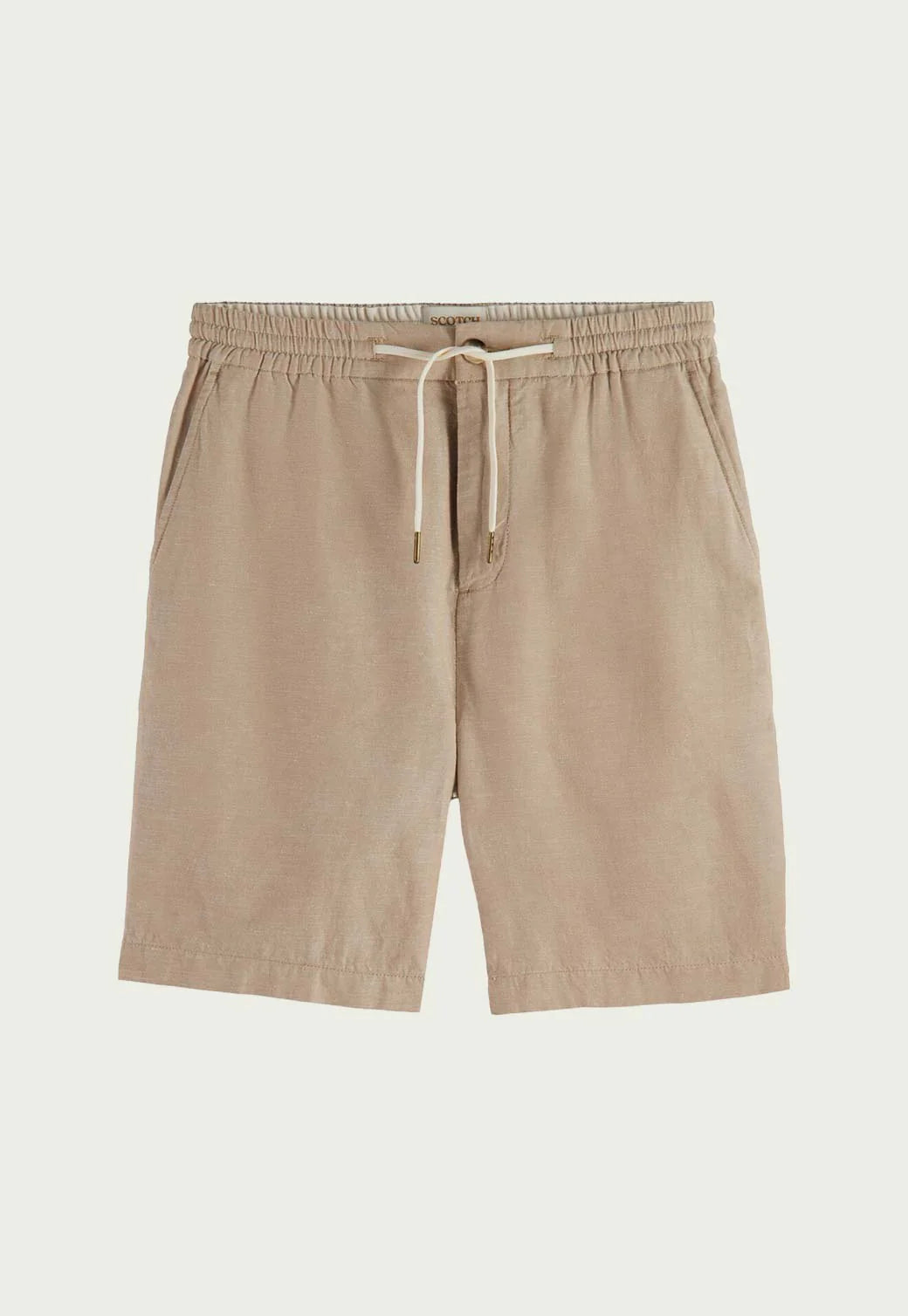 FAVE- Cotton/linen twill bermuda