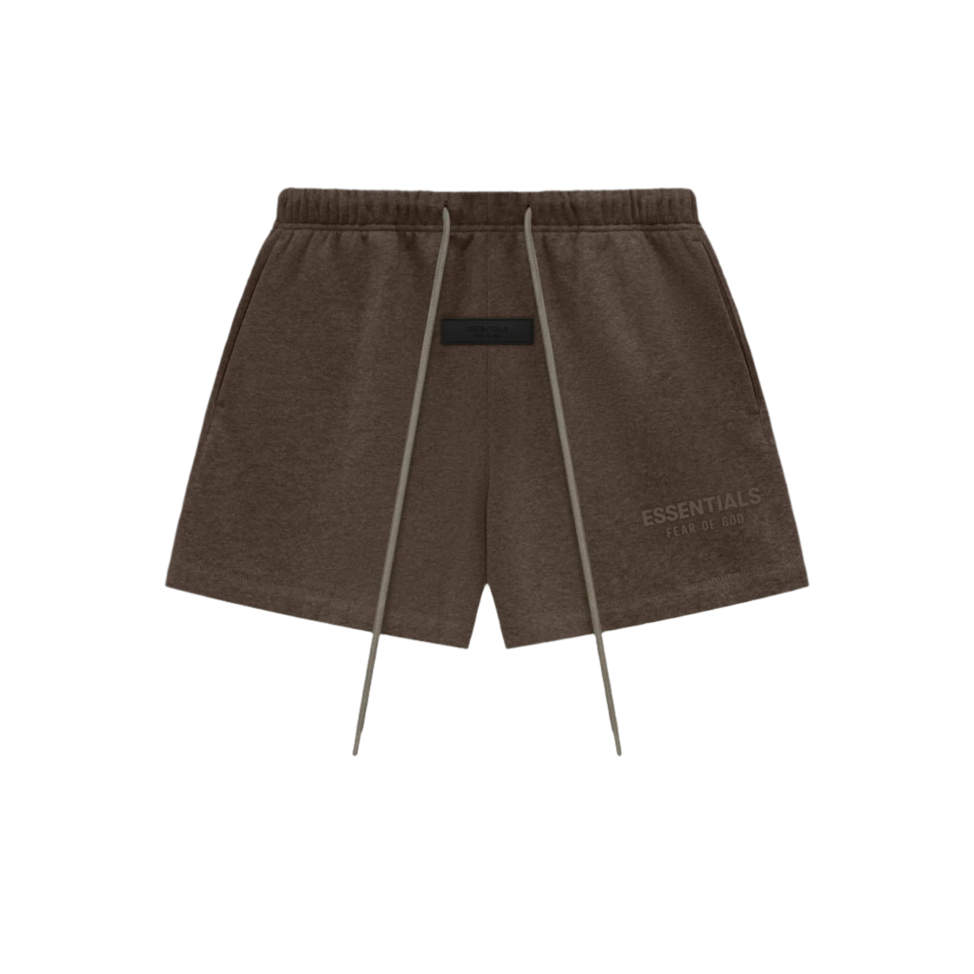 ESSENTIALS SWEATSHORT HEATHER WOOD